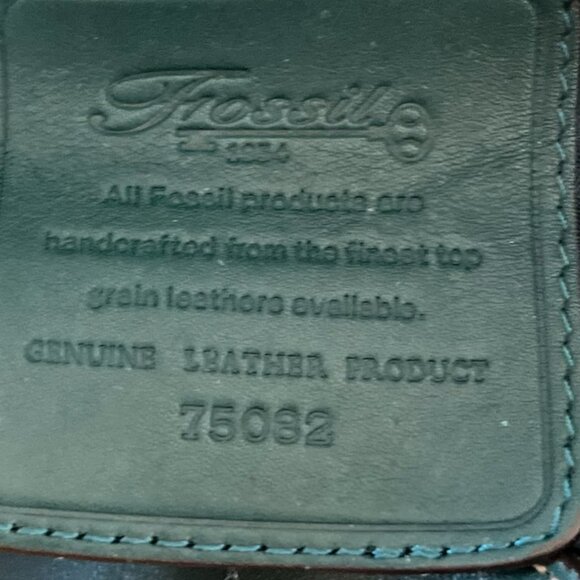 Fossil Trendy Green SoHo Style Leather Flap Front Boho Shoulder Bag - Picture 10 of 10